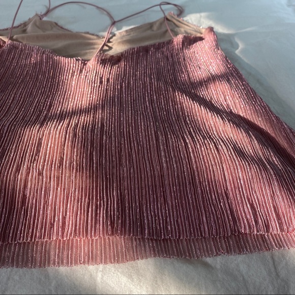 Pink Sparkly Strappy Tank Size Small - Picture 5 of 13